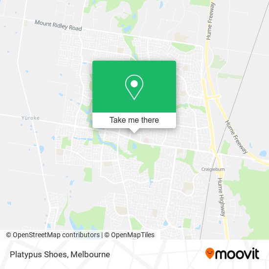 Platypus Shoes map