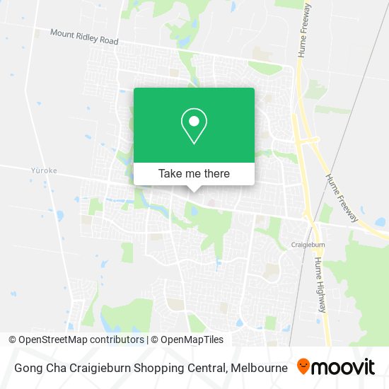 Gong Cha Craigieburn Shopping Central map