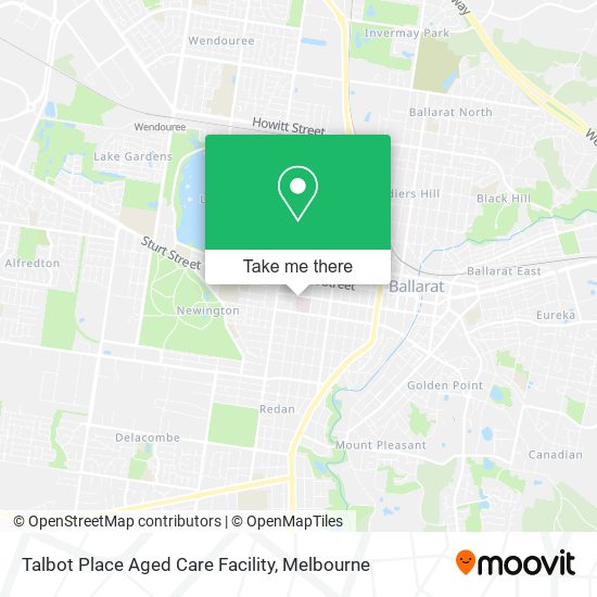 Talbot Place Aged Care Facility map