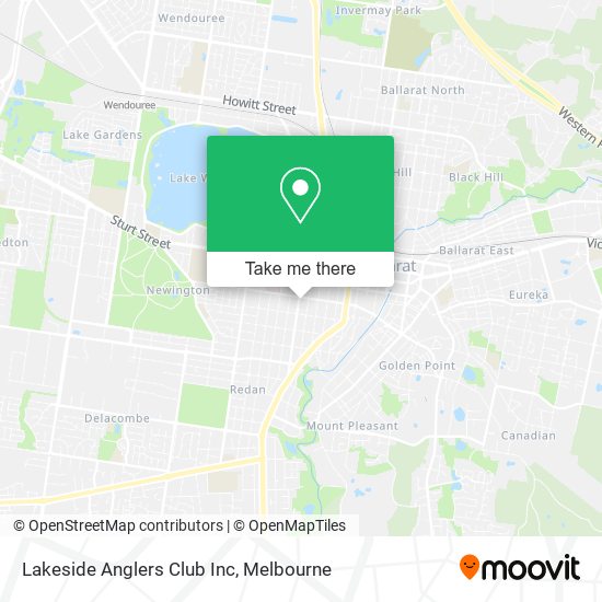 Lakeside Anglers Club Inc map