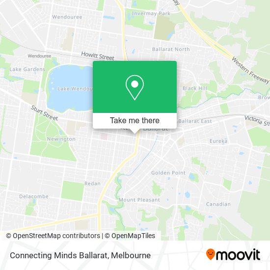 Connecting Minds Ballarat map