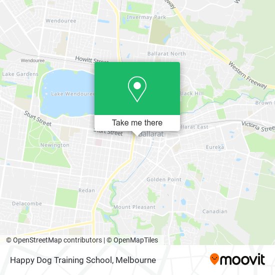 Mapa Happy Dog Training School