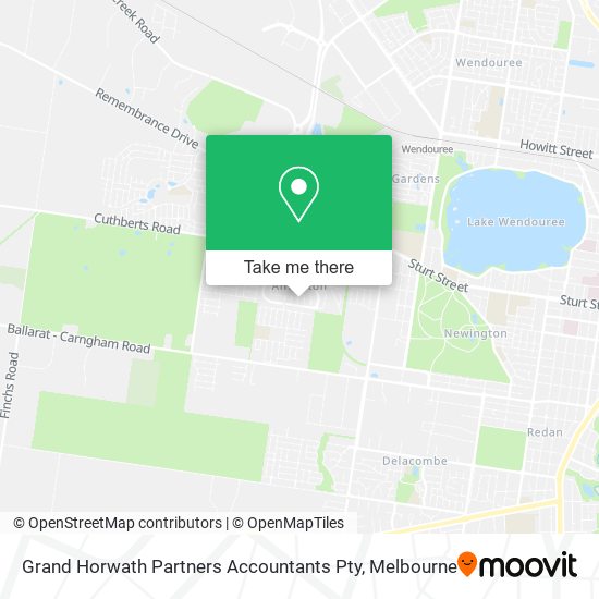 Grand Horwath Partners Accountants Pty map