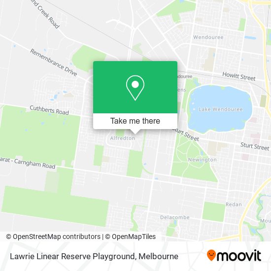 Lawrie Linear Reserve Playground map