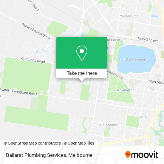 Ballarat Plumbing Services map