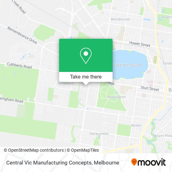 Central Vic Manufacturing Concepts map