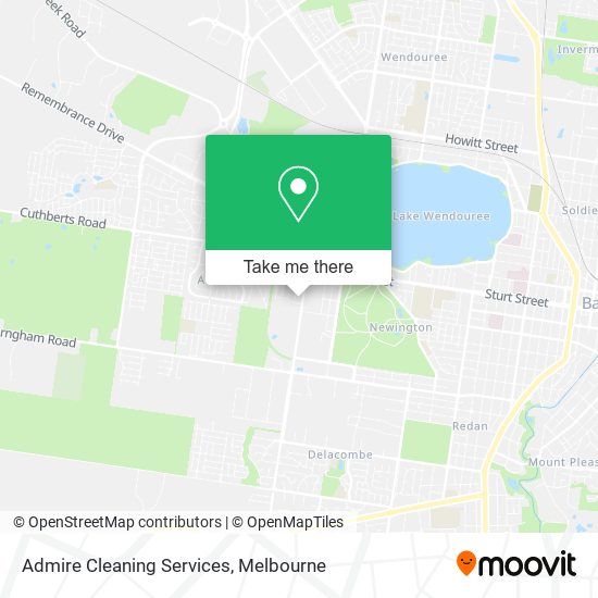 Admire Cleaning Services map