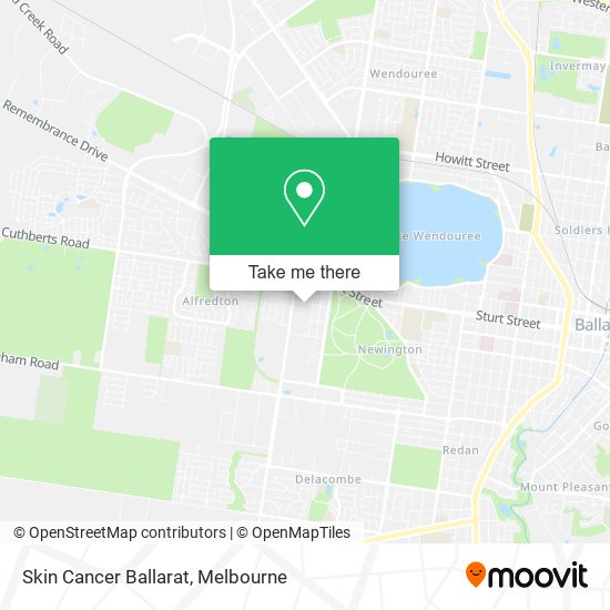 Skin Cancer Ballarat map