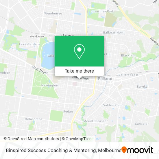 Binspired Success Coaching & Mentoring map