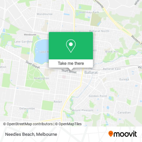 Needles Beach map