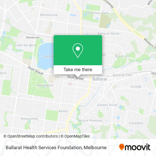 Ballarat Health Services Foundation map