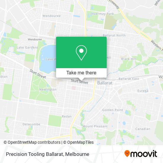 Precision Tooling Ballarat map