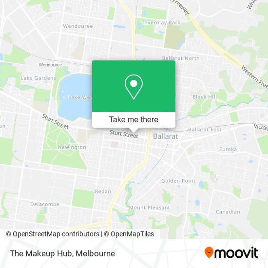 The Makeup Hub map