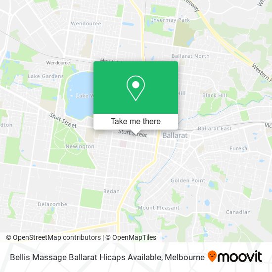 Bellis Massage Ballarat Hicaps Available map