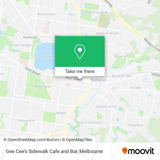 Gee Cee's Sidewalk Cafe and Bar map