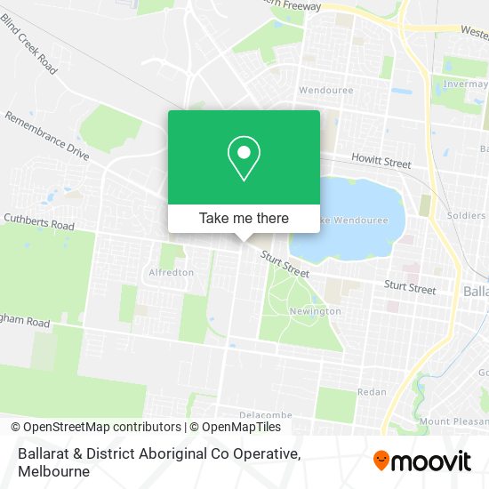 Ballarat & District Aboriginal Co Operative map