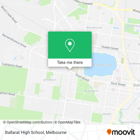 Ballarat High School map