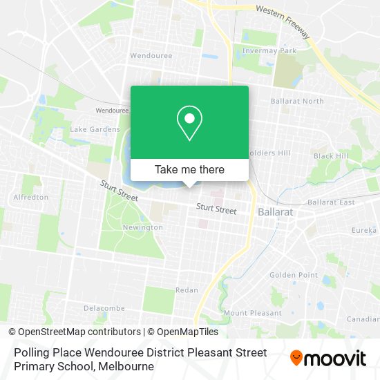 Polling Place Wendouree District Pleasant Street Primary School map