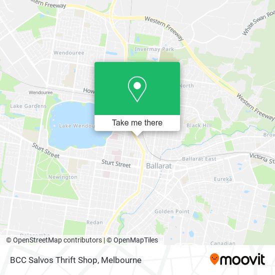 BCC Salvos Thrift Shop map