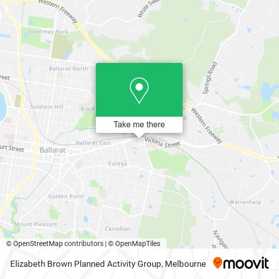 Elizabeth Brown Planned Activity Group map