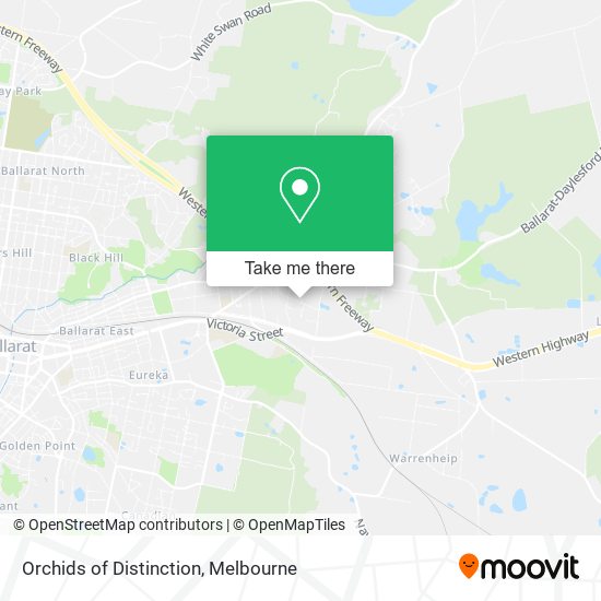 Orchids of Distinction map