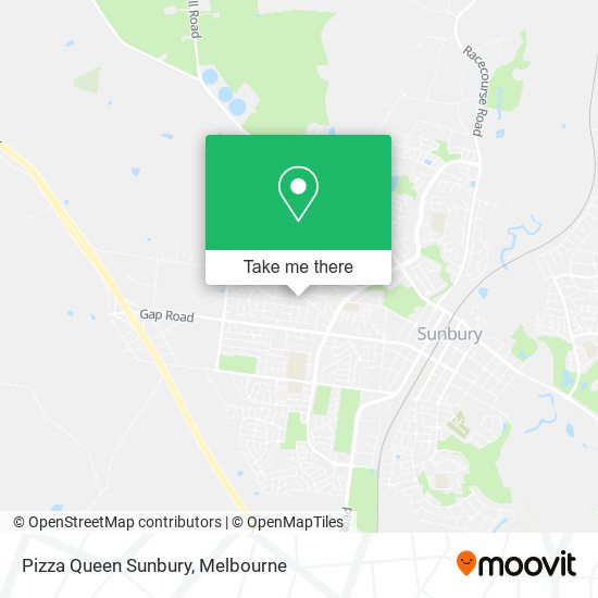 Pizza Queen Sunbury map