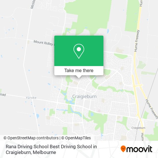 Rana Driving School Best Driving School in Craigieburn map