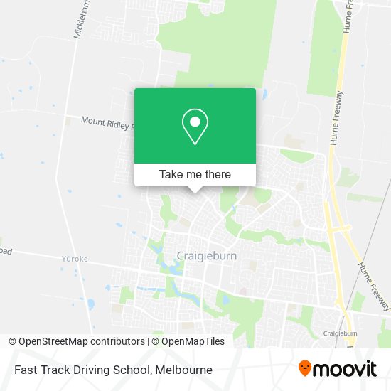 Fast Track Driving School map