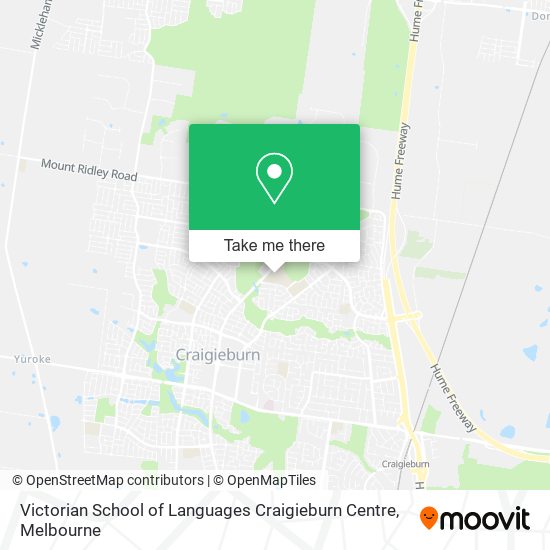 Victorian School of Languages Craigieburn Centre map