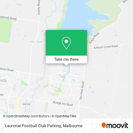 Laurimar Football Club Parking map