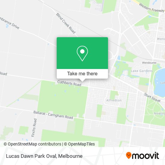 Mapa Lucas Dawn Park Oval