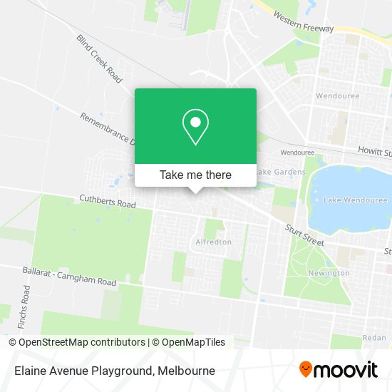 Elaine Avenue Playground map