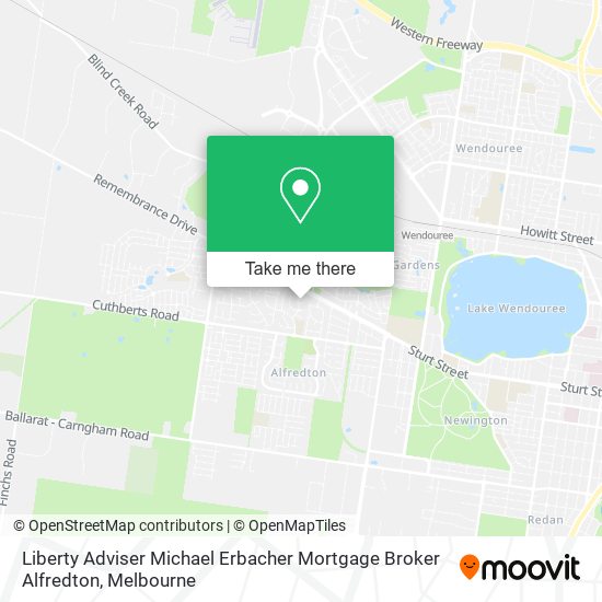 Liberty Adviser Michael Erbacher Mortgage Broker Alfredton map