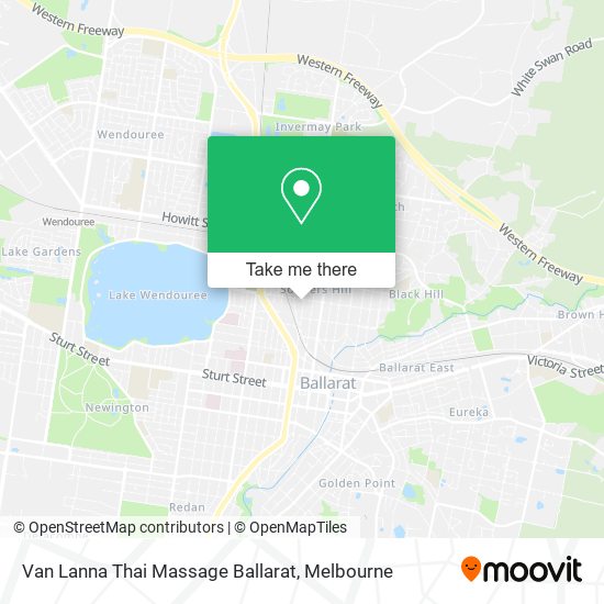 Van Lanna Thai Massage Ballarat map