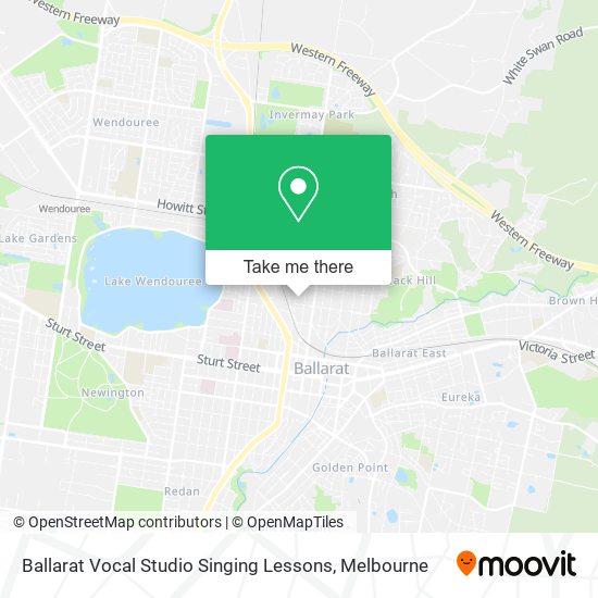 Ballarat Vocal Studio Singing Lessons map