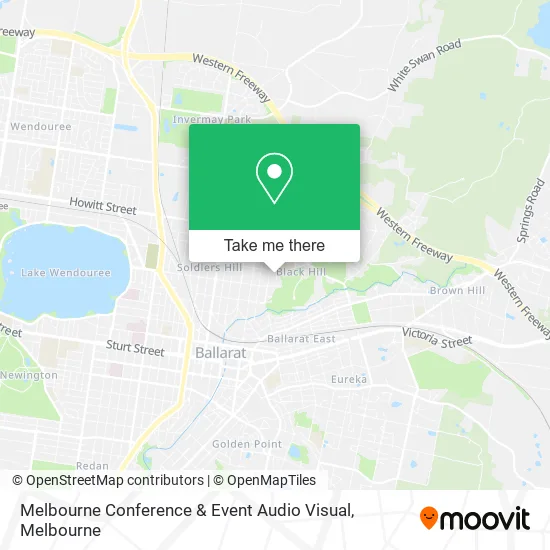 Melbourne Conference & Event Audio Visual map
