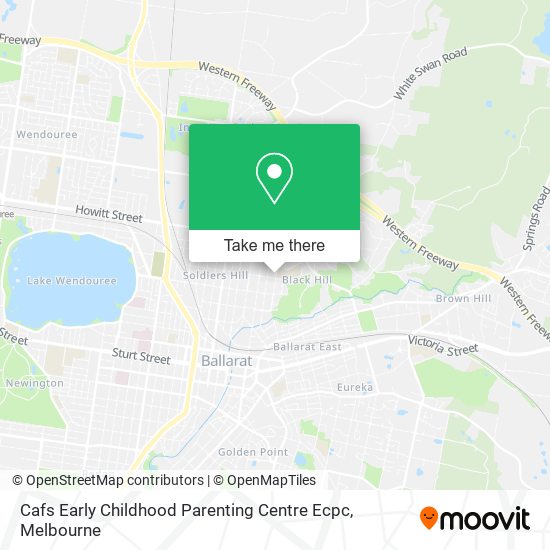 Cafs Early Childhood Parenting Centre Ecpc map