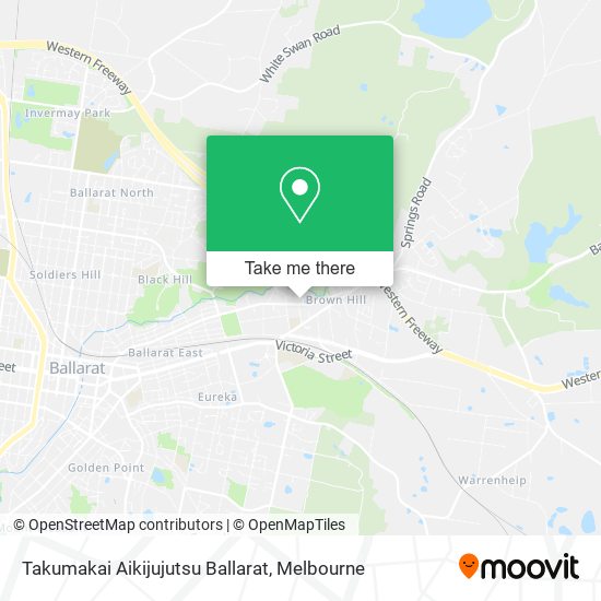 Takumakai Aikijujutsu Ballarat map