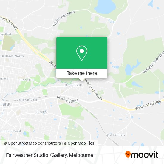 Fairweather Studio /Gallery map