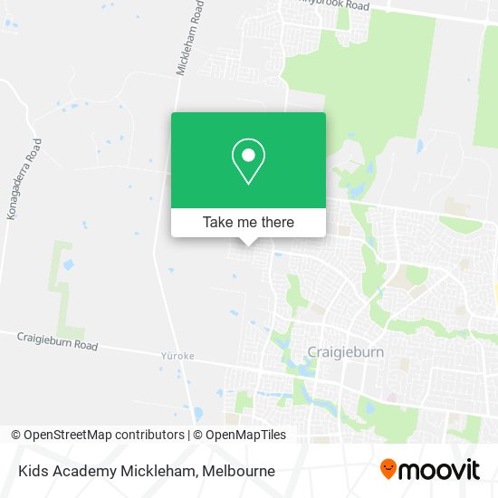 Mapa Kids Academy Mickleham