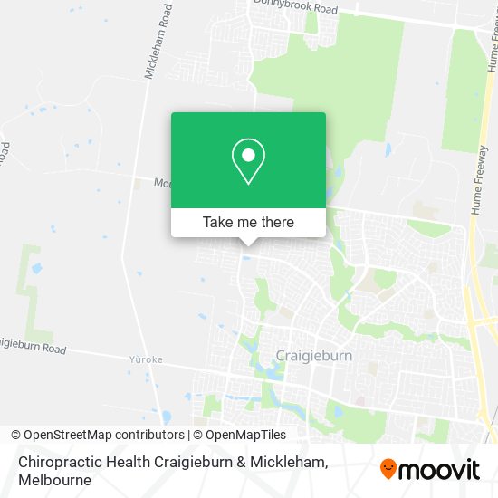 Chiropractic Health Craigieburn & Mickleham map