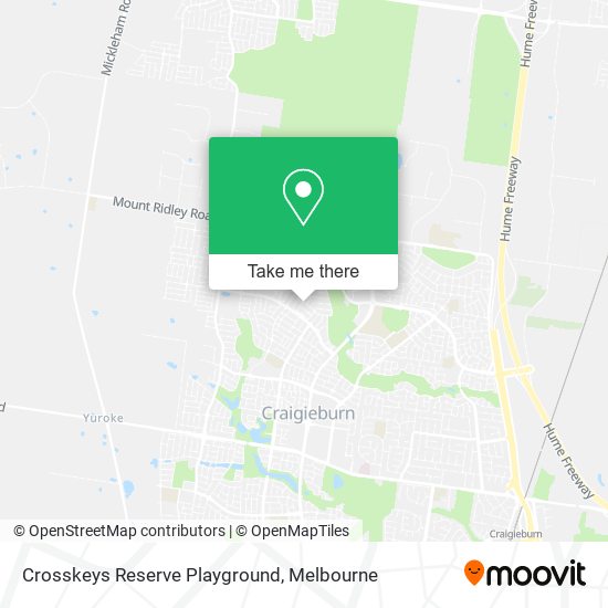 Crosskeys Reserve Playground map
