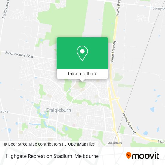Highgate Recreation Stadium map