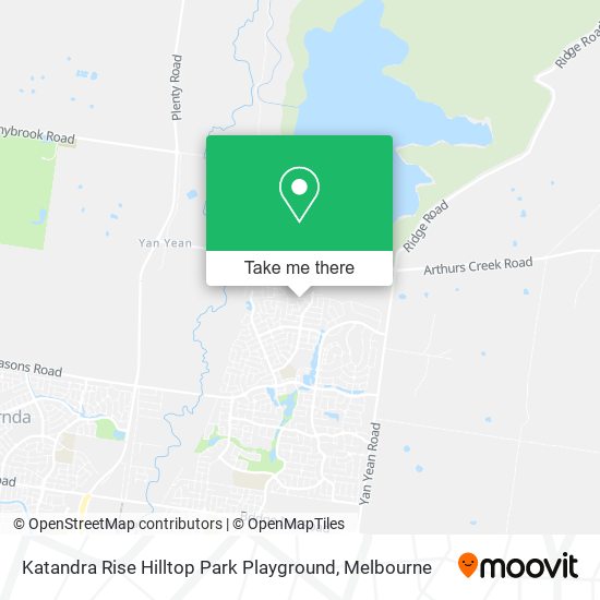 Katandra Rise Hilltop Park Playground map