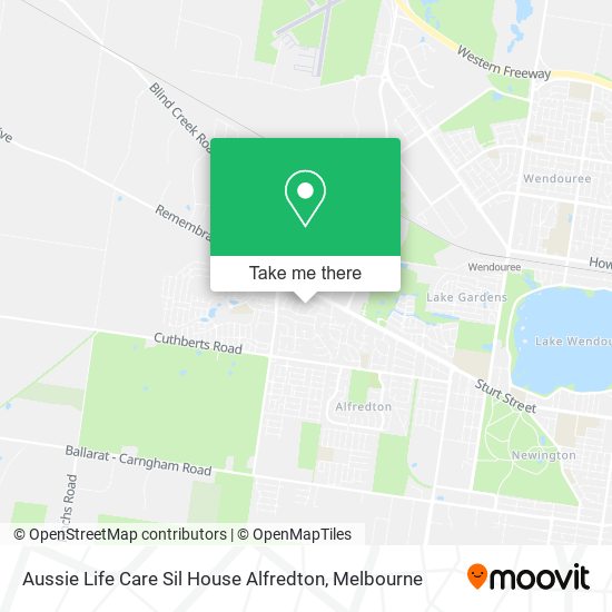Aussie Life Care Sil House Alfredton map