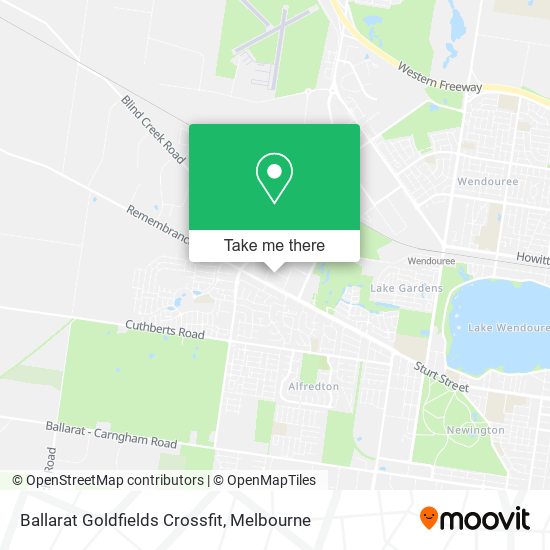 Ballarat Goldfields Crossfit map