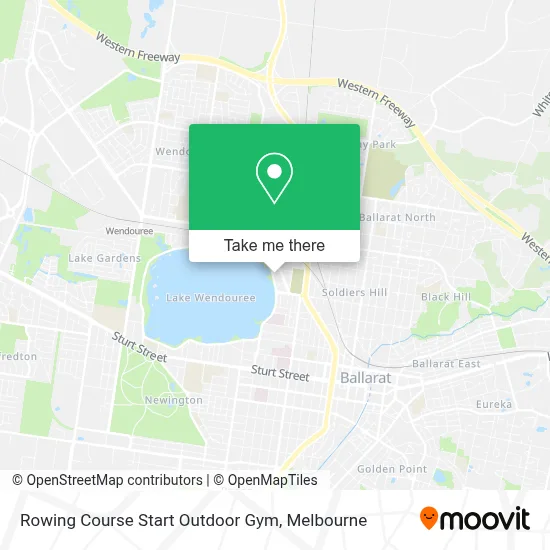 Mapa Rowing Course Start Outdoor Gym