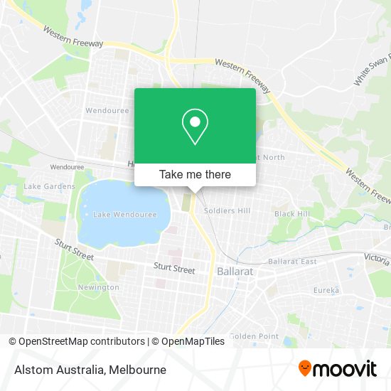 Alstom Australia map