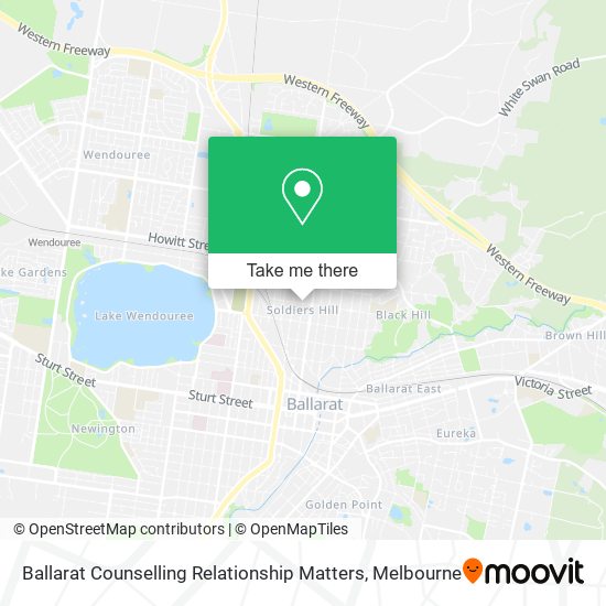 Ballarat Counselling Relationship Matters map