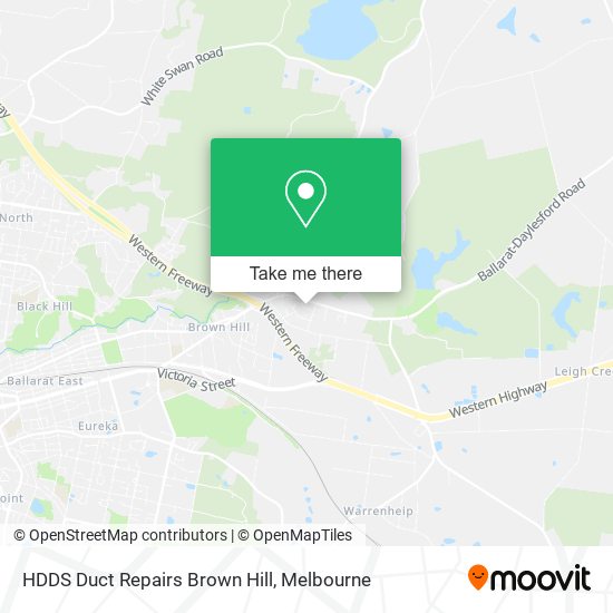 HDDS Duct Repairs Brown Hill map